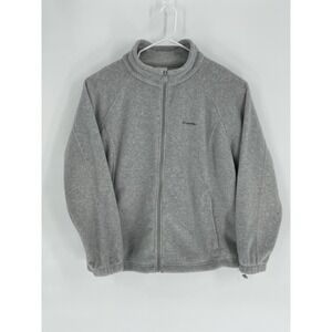 Columbia‎ Womens 3X  Jacket Benton Springs Fleece  Gray Full Zip 1372112